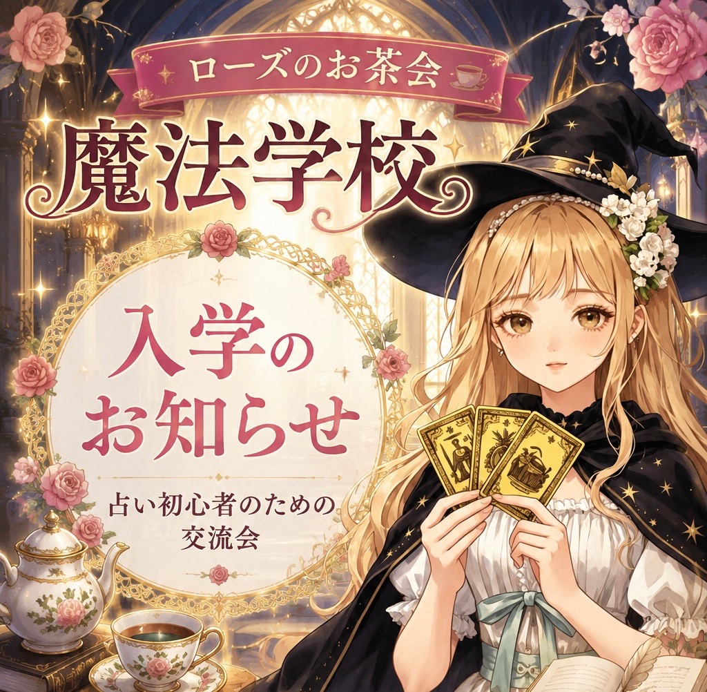 🌹🫖 ローズのお茶会魔法学校 入学案内 ✨
