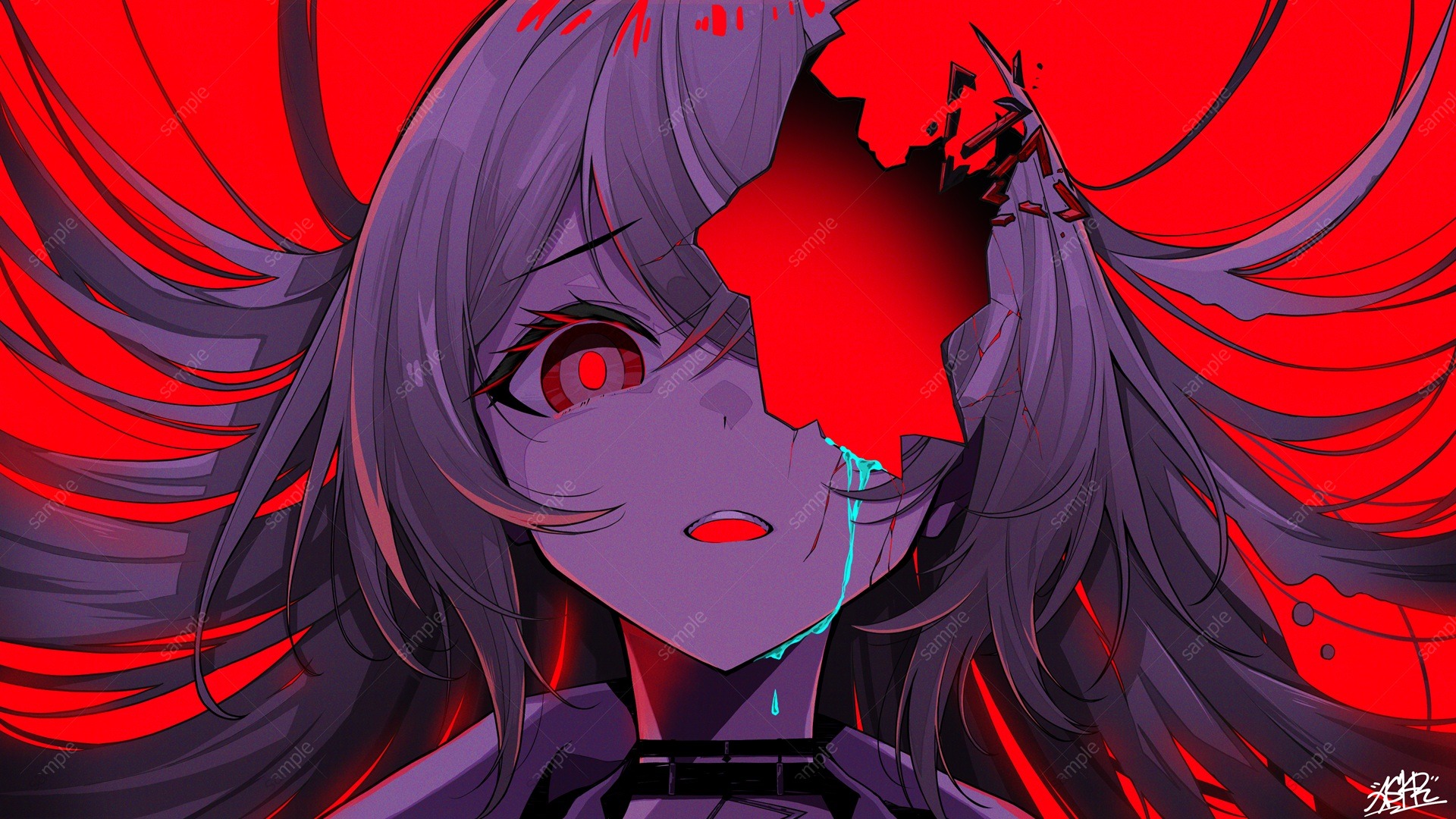 巫てんり様歌ってみたイラスト