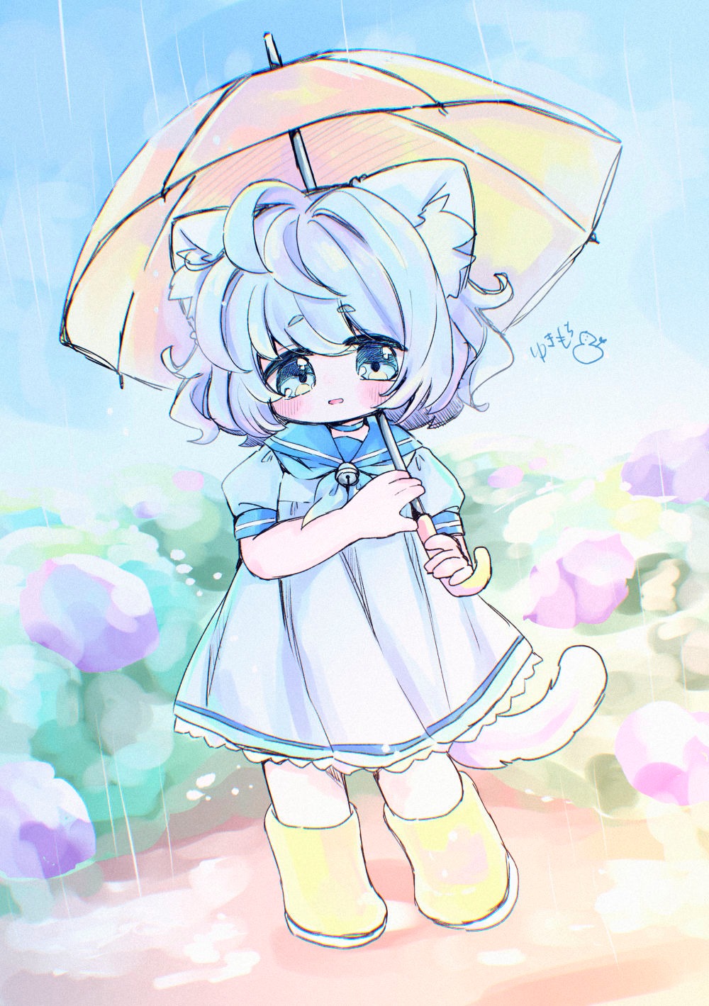 水色ねこちゃん