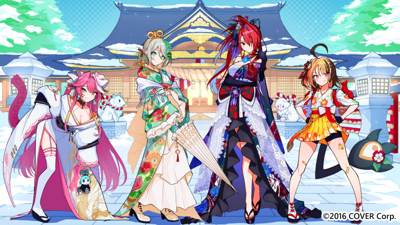 ホロライブミュージックビデオイラスト