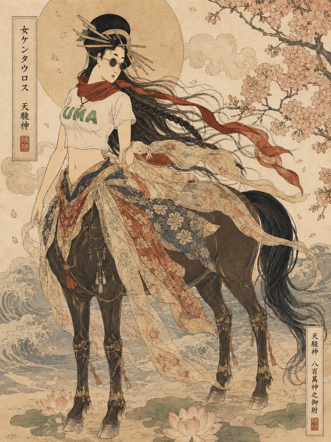 浮世絵ケンタウロス雌