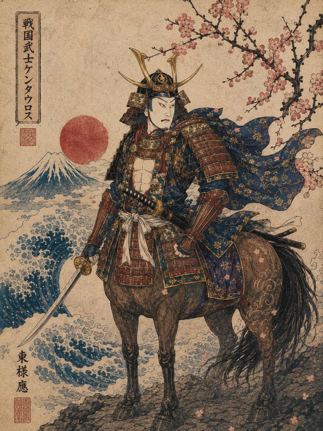 浮世絵ケンタウロス雄